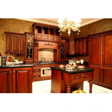 Australian Project Cherry Solid Wood Kitchen Cabinet
